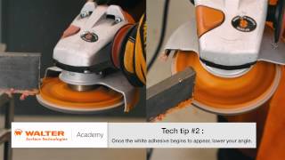 Walter Academy  How to Trim Flap Discs [upl. by Atterbury]