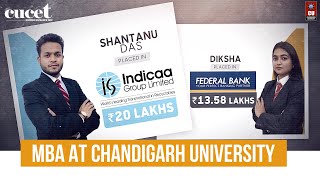 MBA at Chandigarh University  Admissions  Placements  Scholarships [upl. by Einnod515]