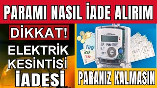 ELEKTRİK KESİNTİSİ PARA İADESİ NASIL ALINIR  3 GÜNDE HESABINIZDATAZNİNAT SORGU bedas başkent [upl. by Sadler277]