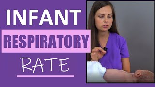 Infant Respiratory Rate Assessment  Pediatric Nursing Skills Newborn Vital Signs [upl. by Grosvenor329]