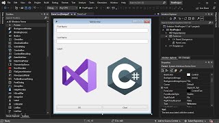 Create Your First C Windows Forms Application using Visual Studio 2022 [upl. by Talanta]