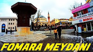 Bursa Fomara Şehreküstü Meydanı  Downtown Bursa city walking tour [upl. by Affay]