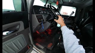 PETERBILT 389 AT WORK SNOWY DAY POV 4K [upl. by Onifur570]