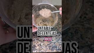 UNTABLE de LENTEJAS  aderezo casero saludable y vegano recetasfaciles [upl. by Dviad]