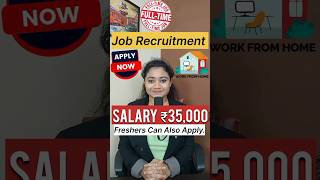 Full Time Work From Home Job Recruitment 2024 Online Jobs At Home Earn Money Online shorts [upl. by Ettenahs190]