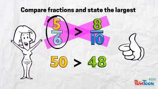 Comparing 2 Fractions using CrossMultiplication [upl. by Matthaeus]