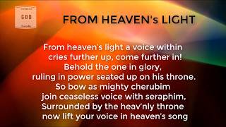 From Heavens Light worship song fullversion [upl. by Ravilob969]