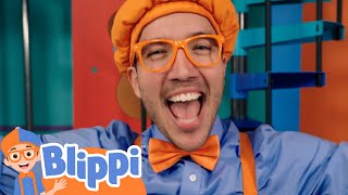 Excavator  BLIPPI  Educational Songs For Kids [upl. by Shelagh]