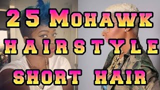 Mohawk Hairstyle for Black Women With Short Hair [upl. by Jabin979]