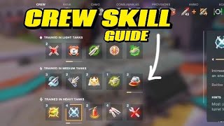 Wot Blitz  Crew skills guide in wot blitz  how to accelerate [upl. by Nitnerb860]