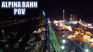 Alpina Bahn POV 4K 60FPS Rheinkirmes 2022 Schwarzkopf Coaster  NonCopyright [upl. by Weitzman]