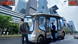 Guangzhou autonomous driving bus experience My first time in a selfdriving car [upl. by Adiari]