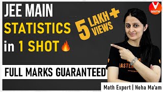 Statistics JEE Mains in 1 Shot By Neha Agrawal  JEE Main 2022 Maths Super Revision  Vedantu Math [upl. by Harday]