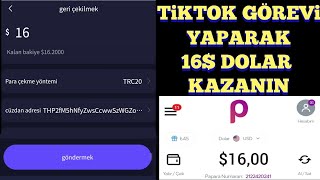 TİKTOK GÖREV YAP 16 DOLAR KAZAN TikTok para kazanma  internetten para kazanma  dolar kazanma [upl. by Auberon]