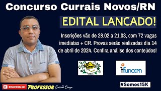 Prof Cassildo Souza  Conc Currais NovosRN  Edital 012024  FUNCERN Análise Língua Portuguesa [upl. by Brebner850]