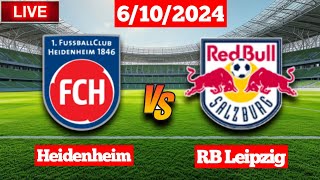 Heidenheim vs RB Leipzig  Bundesliga  Live Match Score Today [upl. by Antonio]