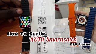 How to SetUp RDFIT Smartwatch App and Connect it to Phone [upl. by Nodnart]