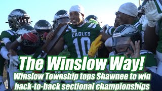 Winslow Township 32 Shawnee 8  HS Football  South Group 4 Final  Cam Miller 2 TDs [upl. by Hartfield]