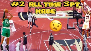 James Harden 2 ALL TIME 3PT MADE  LIVE [upl. by Esch]