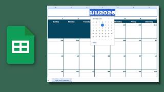 How to Create Your Calendar in a Google Sheet [upl. by Magena]