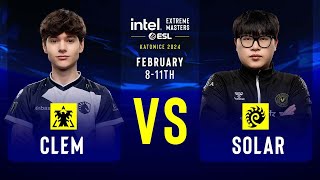 Clem vs Solar  IEM SC2 Katowice 2024  Round of 12 [upl. by Norahs521]