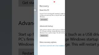 How to reset Windows 10 PC without losing your files reset windows10 shorts [upl. by Nileak]