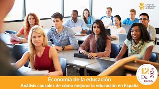 Conferencia “Economía de la educación análisis causales de cómo mejorar la educación en España” [upl. by Janyte420]