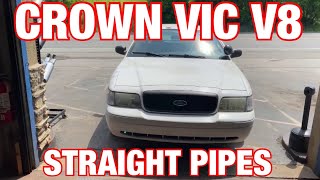 2007 Ford Crown Victoria 46L V8 TRUE DUAL EXHAUST w STRAIGHT PIPES [upl. by Eciuqram]