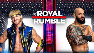 WWE 2K24  Logan Paul vs Ricochet  No Holds Barred Match Royal Rumble [upl. by Idnod298]