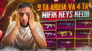 9 TA ARUJA va 4 TA MIFIK KELDI 🔫 tekinga 8100 uc yuting 🤫💸 30000 UCGA OPEN KEYS [upl. by Groh]