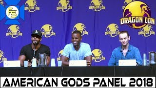 American Gods Panel Ricky Whittle Demore Barnes Bruce Langley  Dragon Con 2018 [upl. by Magnusson333]