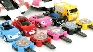 Minicar Power Battle Watch Car Shooting Car Toys 파워 배틀 와치카 시계 미니 자동차 슈팅 장난감 동영상 [upl. by Barthel]