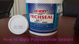 How to apply Polysulphide Sealant  gagankhatnawalia [upl. by Shipley]