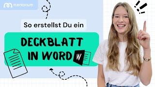 Deckblatt in Word Hausarbeit Bachelorarbeit Masterarbeit Dissertation  Mentorium 👩‍🎓🧑‍🎓 [upl. by Htedirem320]