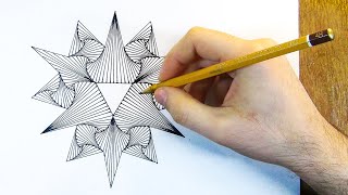 A Bunch Of Triangles  Geometric Drawing Tutorial [upl. by Florence]