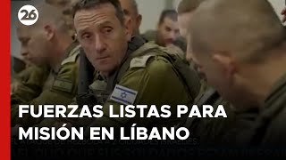 Israel afirmó que sus soldados están listos para cualquier misión en el Líbano [upl. by Enaxor401]