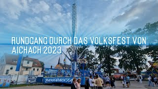 Volksfest Aichach Rundgang 2023 [upl. by Aracaj919]