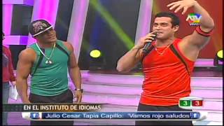 COMBATE La Pantera Zegarra y Christian Dominguez hablan en ingles 210613 [upl. by Adnamas]