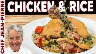 Quick Chicken and Rice Family Dinner  Chef JeanPierre [upl. by Aicirtam]