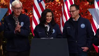 Gov Gretchen Whitmer speaks at Kamala Harris campaign event [upl. by Necyla]