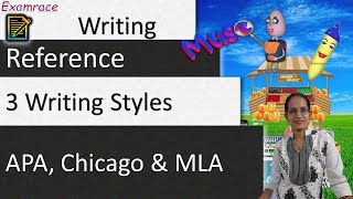 3 Writing Styles  APA Chicago amp MLA Examrace  Dr Manishika [upl. by Enyalahs]