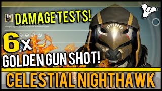 Destiny Celestial Nighthawk Exotic Review Damage Tests with Crota Skolas W Solar Burn amp More [upl. by Cy]