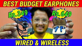 Best Budget Earphones on Flipkart  WIRED Earphone amp WIRELESS Earbuds datadock [upl. by Narod]