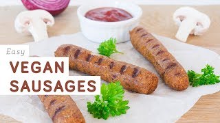 Easy vegan sausages recipe [upl. by Sig]