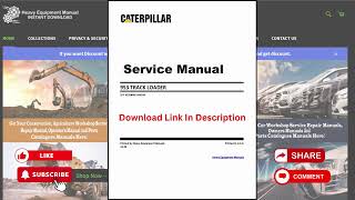 CAT 953 LOADER Service Manual [upl. by Varion982]