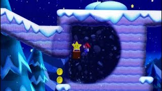 Frosted Glacier1 Spinning Star Sky  All Star Coins New Super Mario Bros U Deluxe [upl. by Sessilu122]