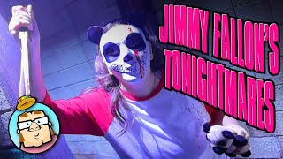 Jimmy Fallons Tonightmares  Jimmy Fallon Themed Haunted House  Top of The Rock  The Beam  NYC [upl. by Perl969]