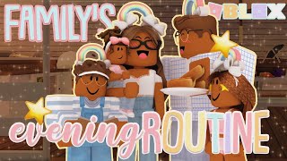 Familys SUMMER EVENING Routine Lia Learned a DANCE amp BBQ Dinner Roblox Bloxburg Roleplay [upl. by Drolet703]