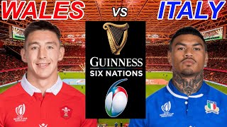 WALES vs ITALY Six Nations 2024 Live Commentary [upl. by Nnaycart]