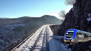 4K SaintClaude  Besançon sur la quotLigne des Hirondellesquot en X73500 [upl. by Mollee]